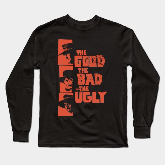 Sergio Leone - The Good, the Bad, and the Ugly Tribute Long Sleeve T-Shirt by Boogosh